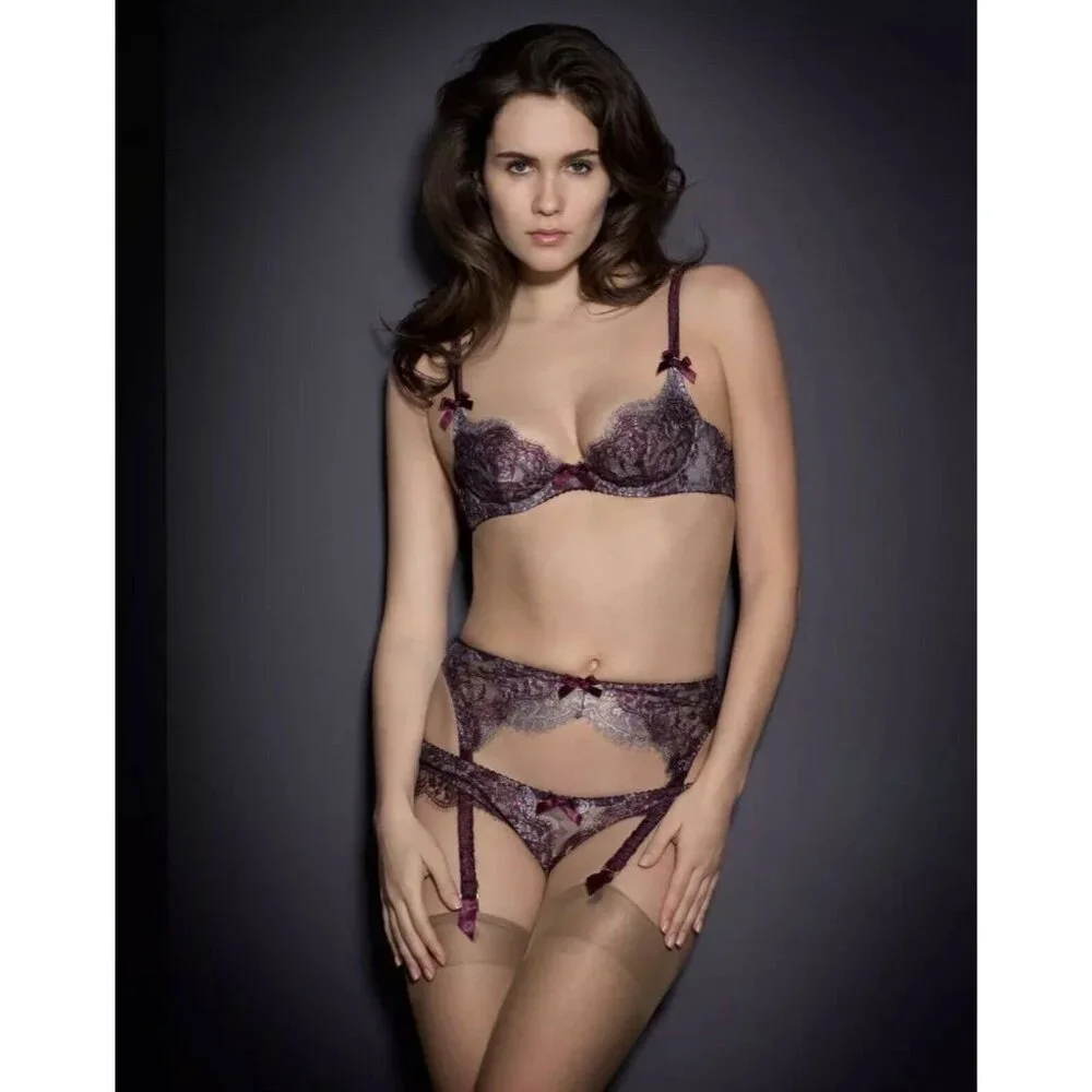 Agent Provocateur Latuta SOIREE Lilac Bra 36D NWT *DEFECT* - Picture 3 of 11